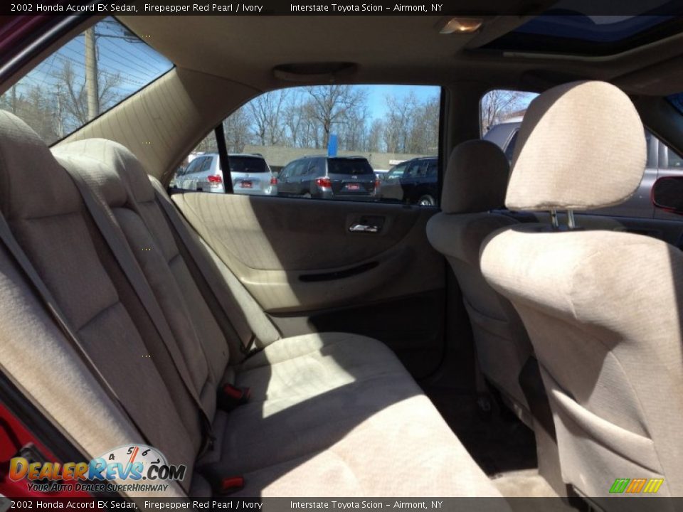 2002 Honda Accord EX Sedan Firepepper Red Pearl / Ivory Photo #14