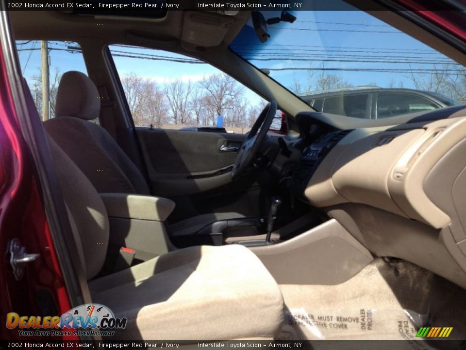 2002 Honda Accord EX Sedan Firepepper Red Pearl / Ivory Photo #15