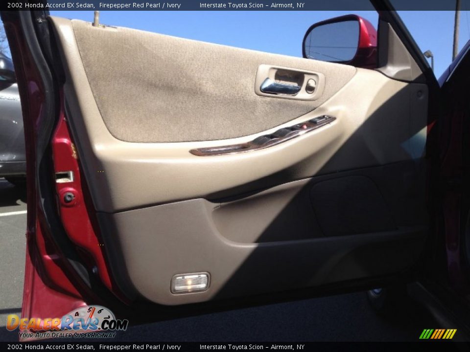 2002 Honda Accord EX Sedan Firepepper Red Pearl / Ivory Photo #19