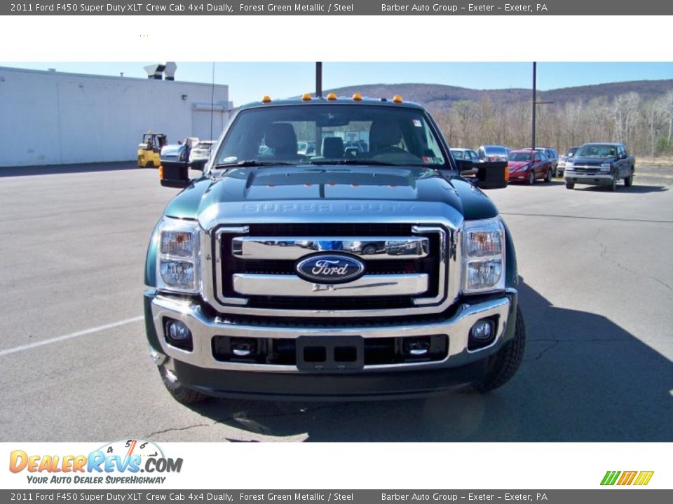 2011 Ford F450 Super Duty XLT Crew Cab 4x4 Dually Forest Green Metallic / Steel Photo #2