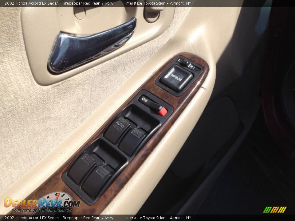 2002 Honda Accord EX Sedan Firepepper Red Pearl / Ivory Photo #21