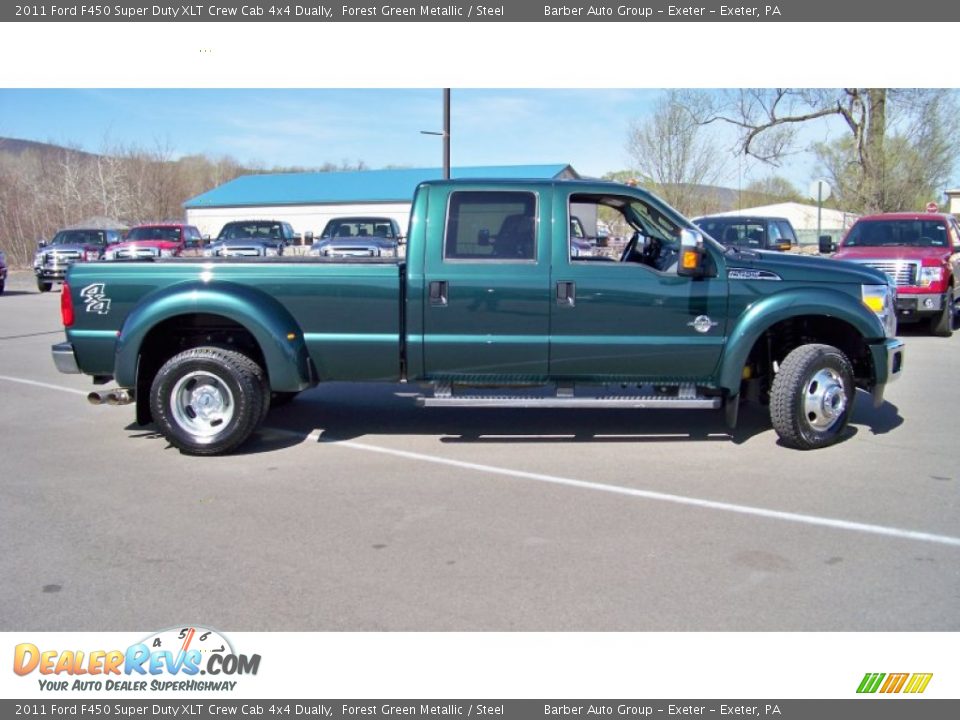 Forest Green Metallic 2011 Ford F450 Super Duty XLT Crew Cab 4x4 Dually Photo #4