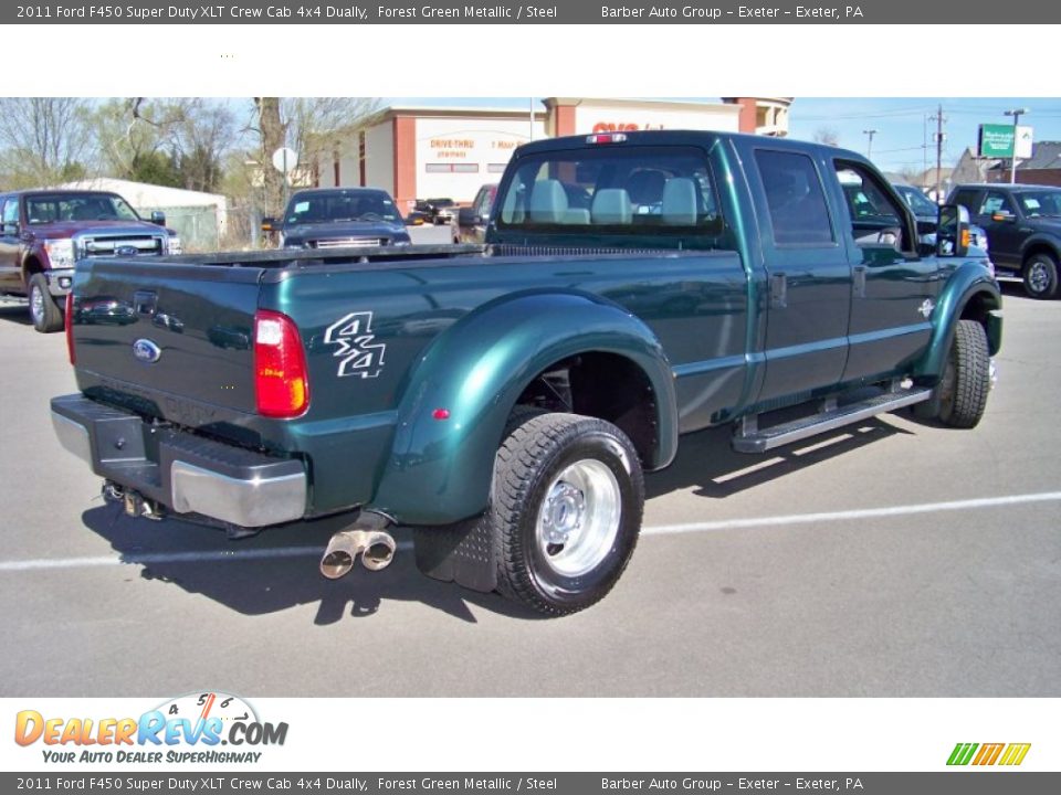 Forest Green Metallic 2011 Ford F450 Super Duty XLT Crew Cab 4x4 Dually Photo #5