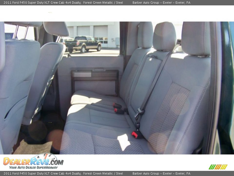 2011 Ford F450 Super Duty XLT Crew Cab 4x4 Dually Forest Green Metallic / Steel Photo #15