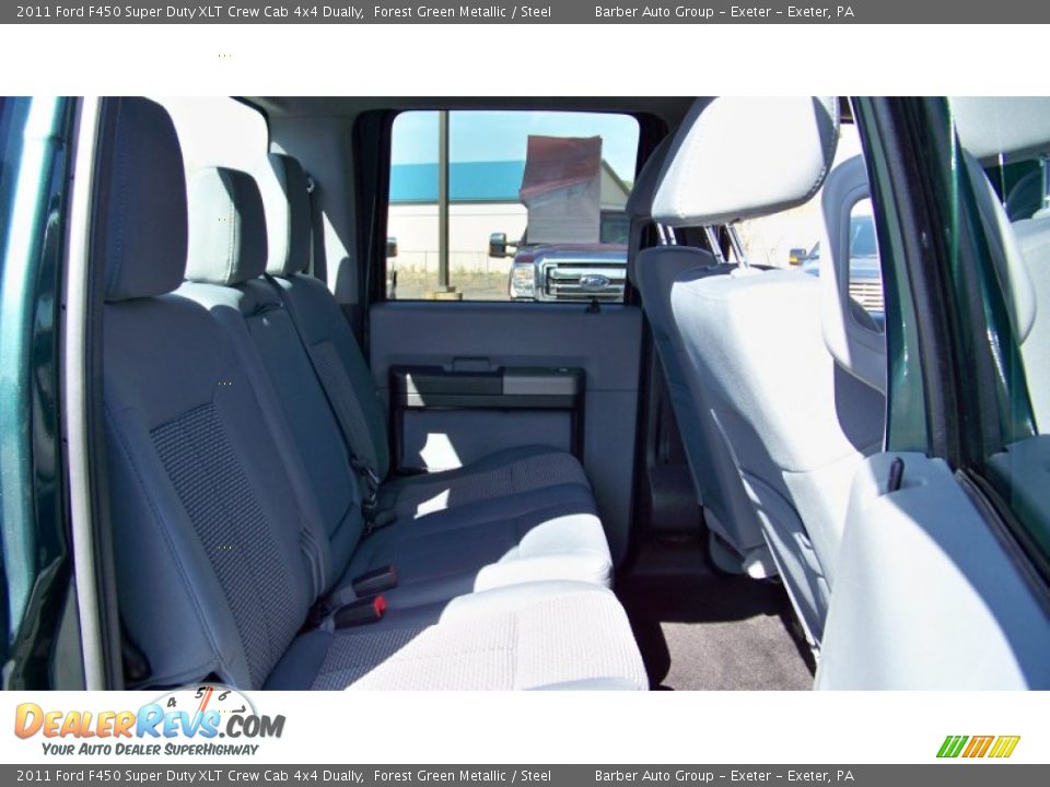2011 Ford F450 Super Duty XLT Crew Cab 4x4 Dually Forest Green Metallic / Steel Photo #17