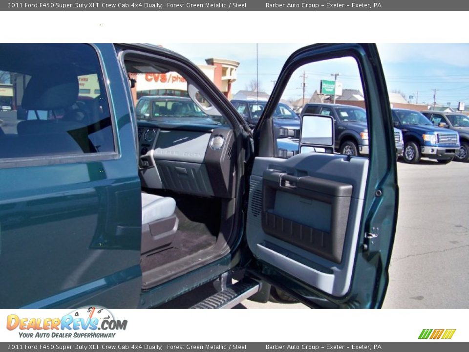 2011 Ford F450 Super Duty XLT Crew Cab 4x4 Dually Forest Green Metallic / Steel Photo #18