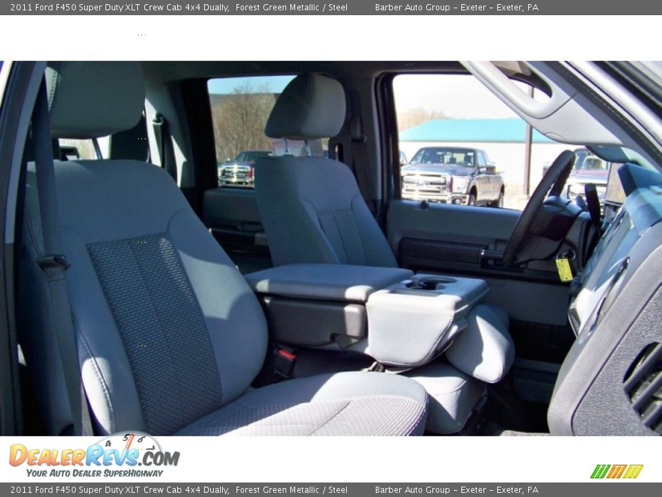 2011 Ford F450 Super Duty XLT Crew Cab 4x4 Dually Forest Green Metallic / Steel Photo #19