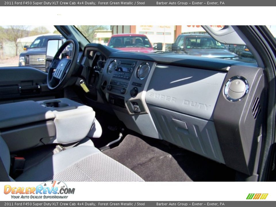 2011 Ford F450 Super Duty XLT Crew Cab 4x4 Dually Forest Green Metallic / Steel Photo #20