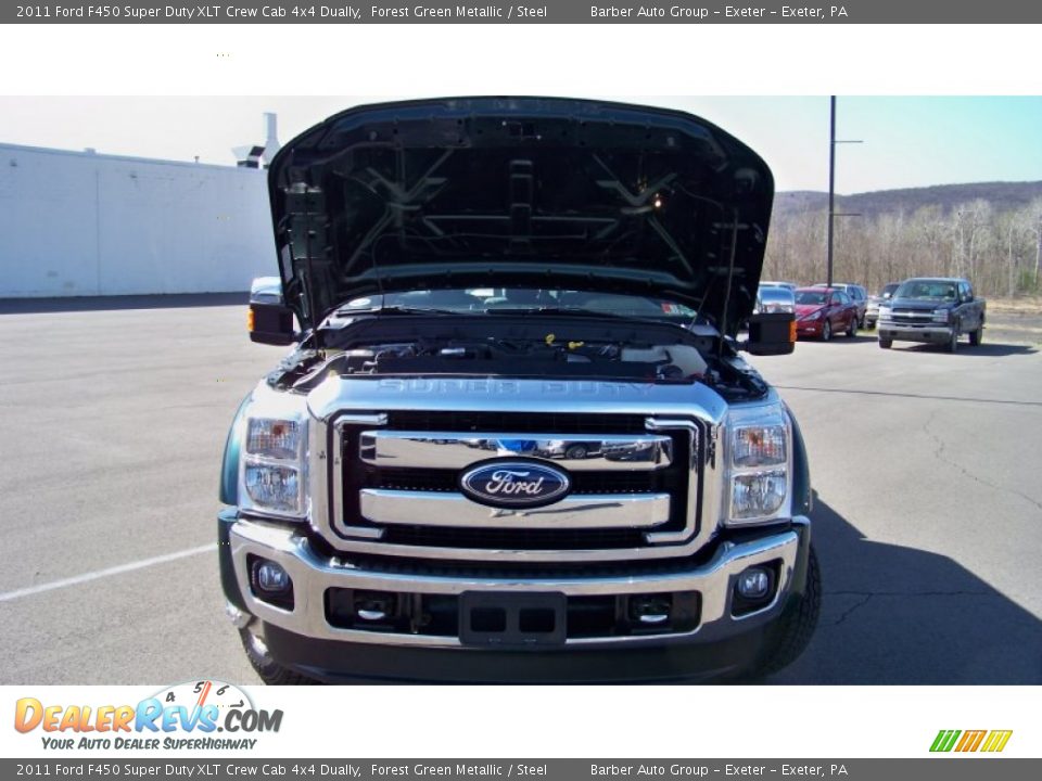 2011 Ford F450 Super Duty XLT Crew Cab 4x4 Dually Forest Green Metallic / Steel Photo #24