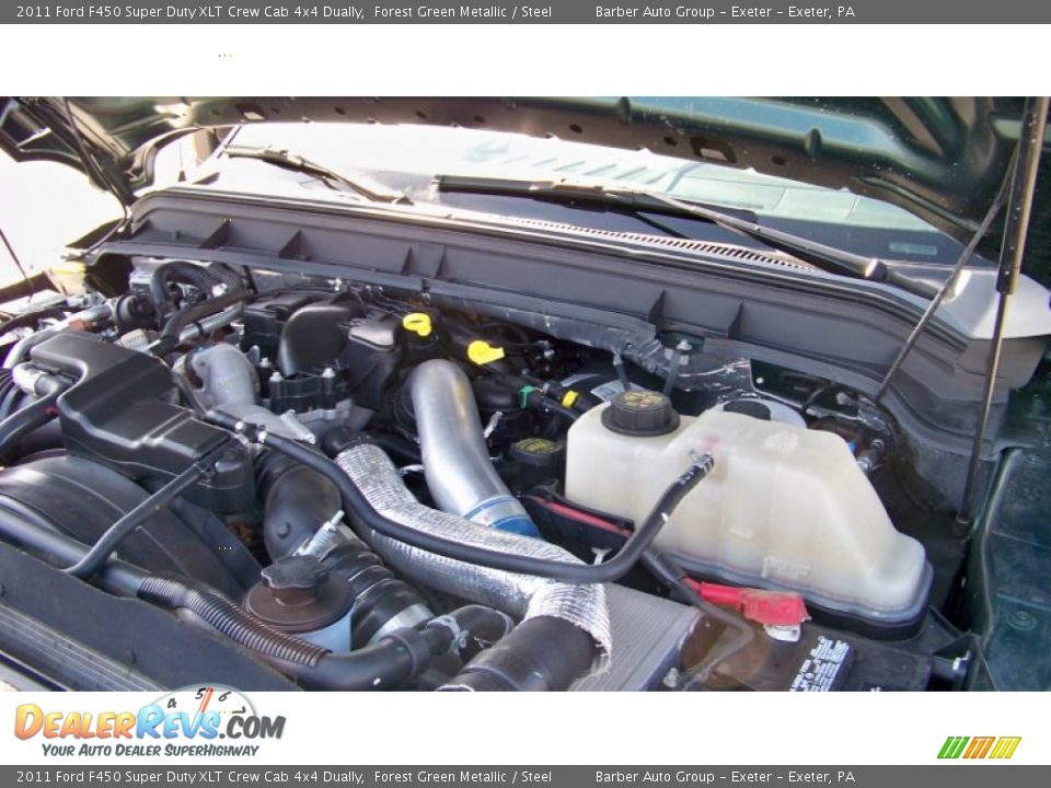 2011 Ford F450 Super Duty XLT Crew Cab 4x4 Dually Forest Green Metallic / Steel Photo #26