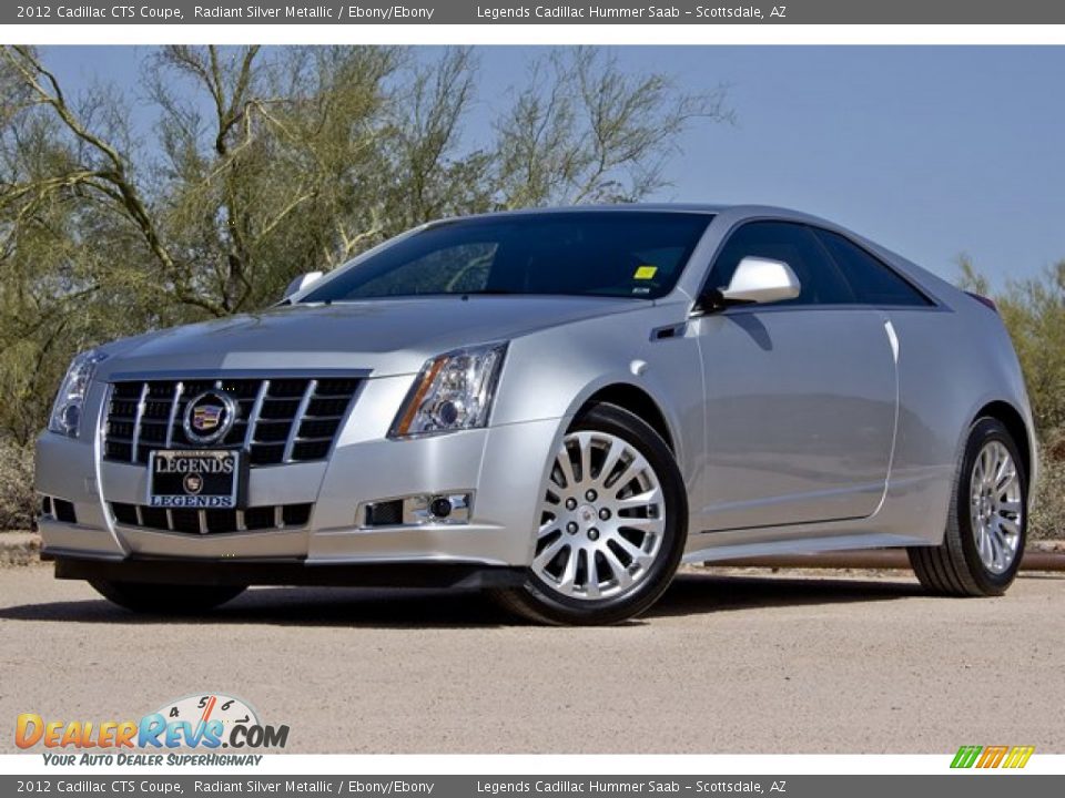 2012 Cadillac CTS Coupe Radiant Silver Metallic / Ebony/Ebony Photo #1