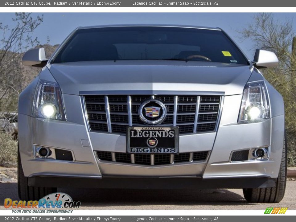 2012 Cadillac CTS Coupe Radiant Silver Metallic / Ebony/Ebony Photo #3