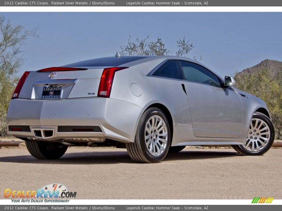 2012 Cadillac CTS Coupe Radiant Silver Metallic / Ebony/Ebony Photo #7