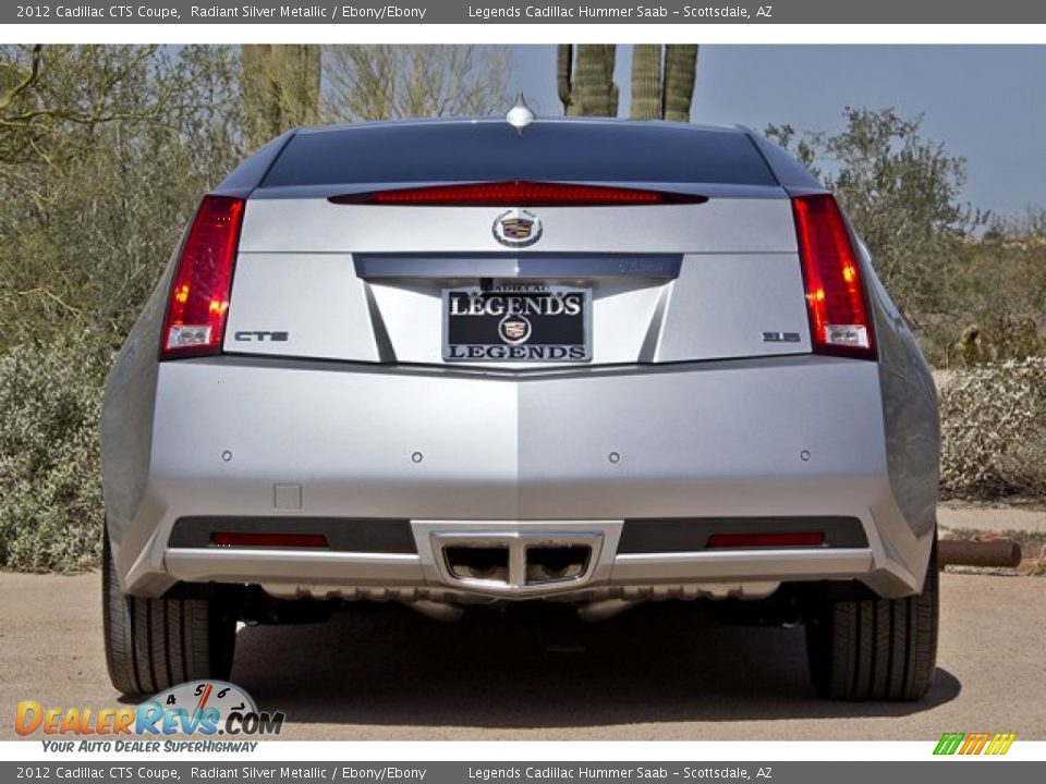 2012 Cadillac CTS Coupe Radiant Silver Metallic / Ebony/Ebony Photo #9