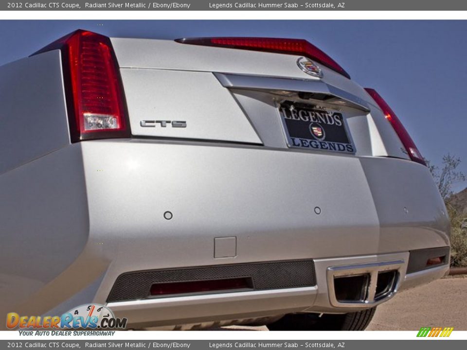 2012 Cadillac CTS Coupe Radiant Silver Metallic / Ebony/Ebony Photo #10