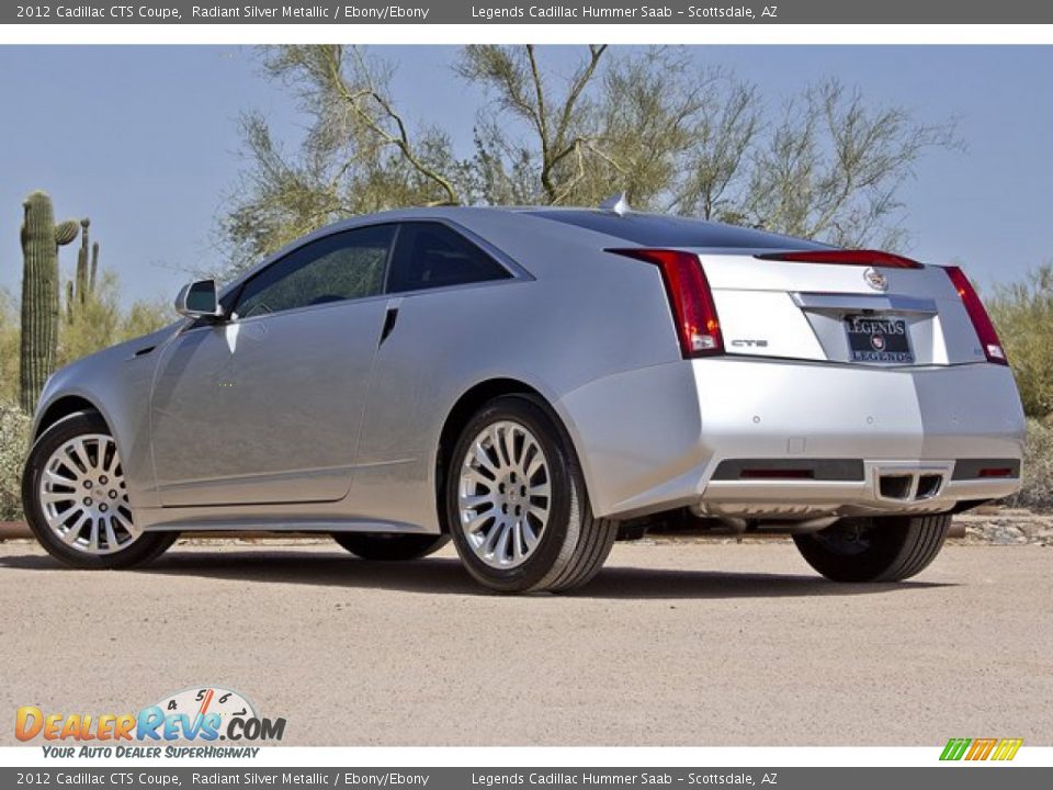 2012 Cadillac CTS Coupe Radiant Silver Metallic / Ebony/Ebony Photo #11