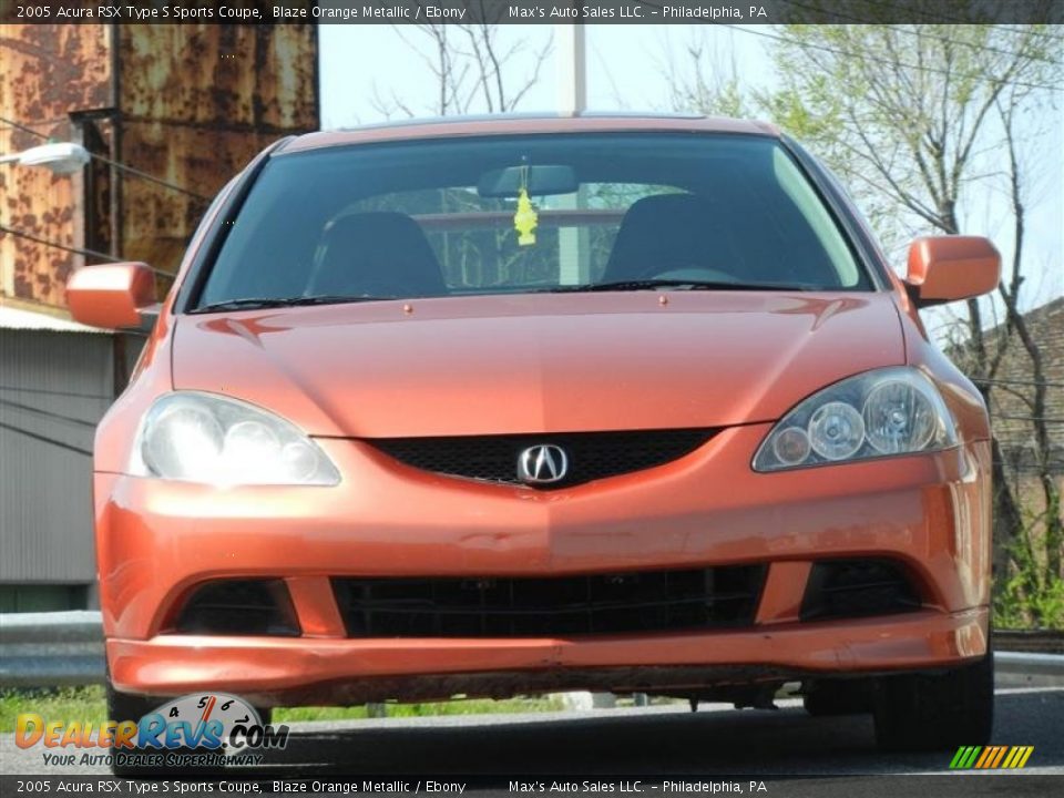 Blaze Orange Metallic 2005 Acura RSX Type S Sports Coupe Photo #30