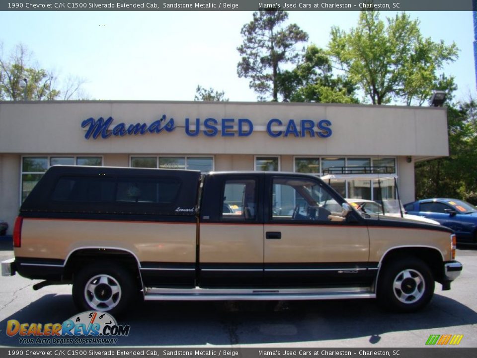 1990 Chevrolet C/K C1500 Silverado Extended Cab Sandstone Metallic / Beige Photo #1