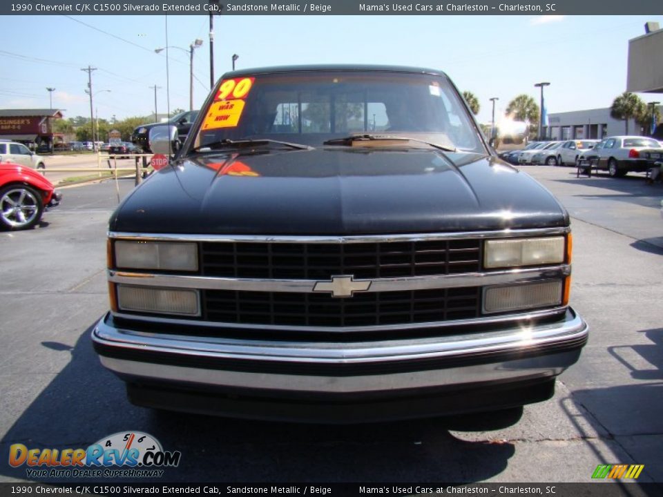 1990 Chevrolet C/K C1500 Silverado Extended Cab Sandstone Metallic / Beige Photo #3