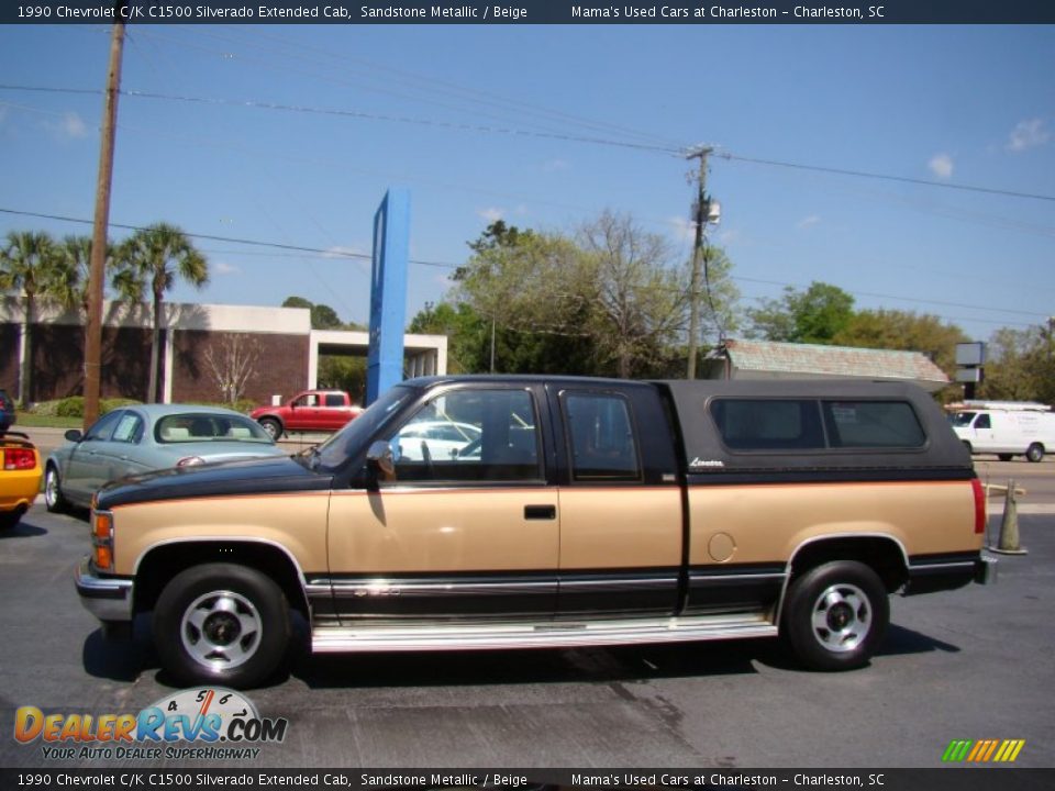 Sandstone Metallic 1990 Chevrolet C/K C1500 Silverado Extended Cab Photo #5