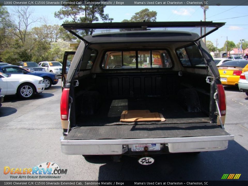 1990 Chevrolet C/K C1500 Silverado Extended Cab Sandstone Metallic / Beige Photo #14