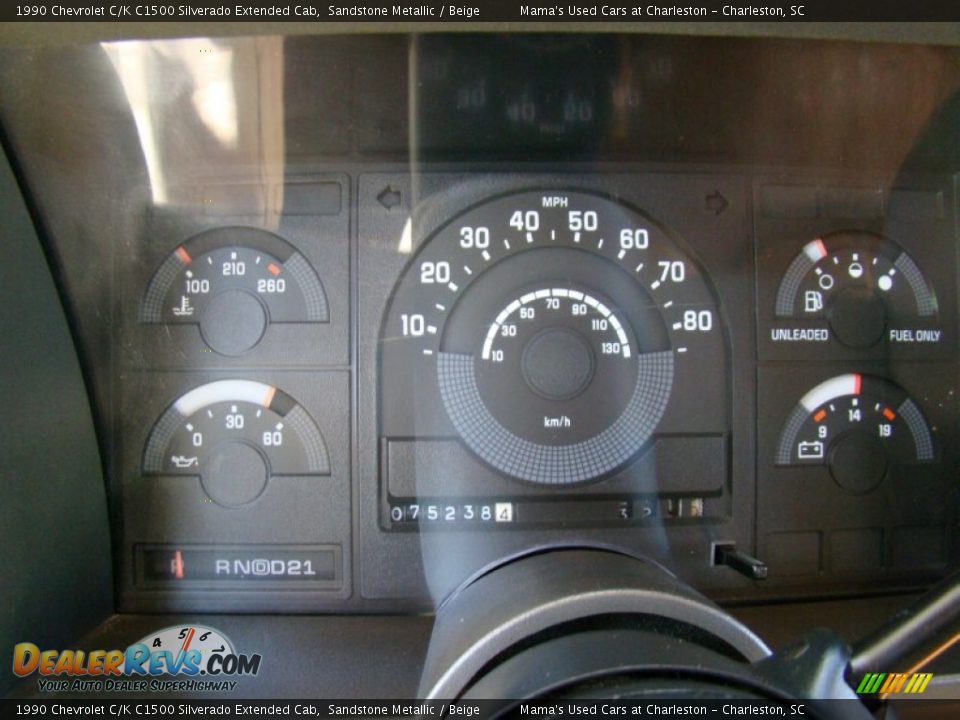 1990 Chevrolet C/K C1500 Silverado Extended Cab Gauges Photo #21