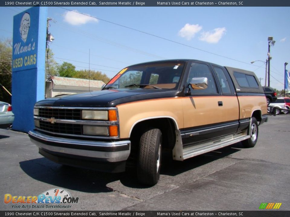 1990 Chevrolet C/K C1500 Silverado Extended Cab Sandstone Metallic / Beige Photo #27