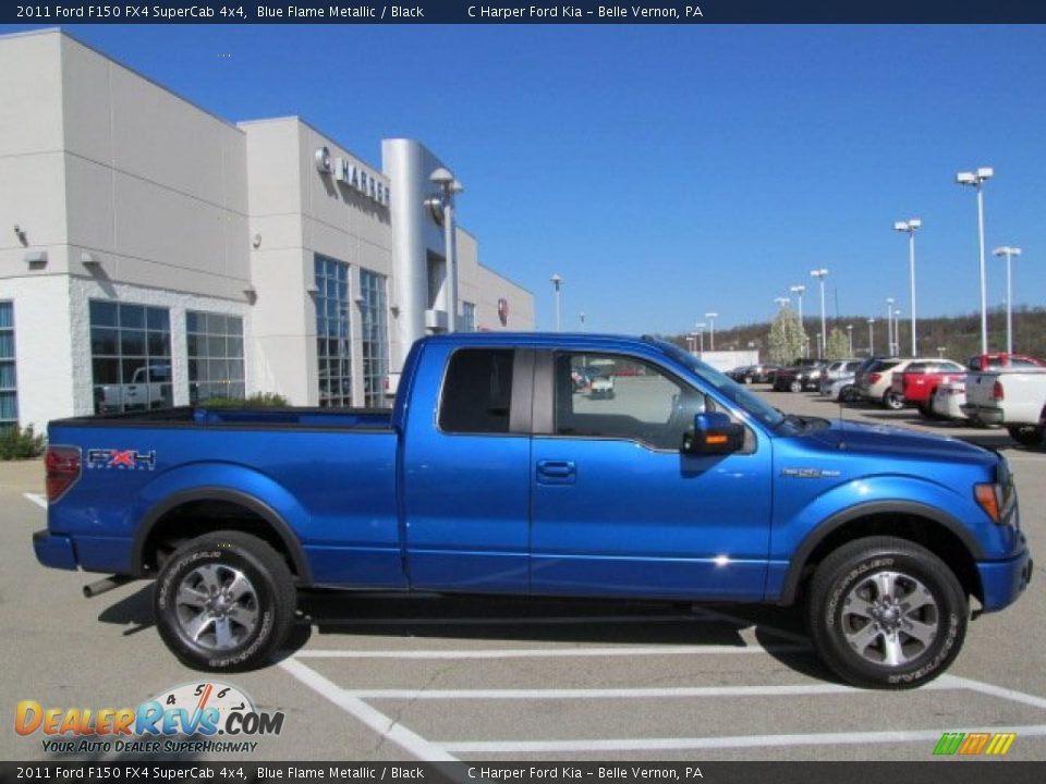 Blue Flame Metallic 2011 Ford F150 FX4 SuperCab 4x4 Photo #2