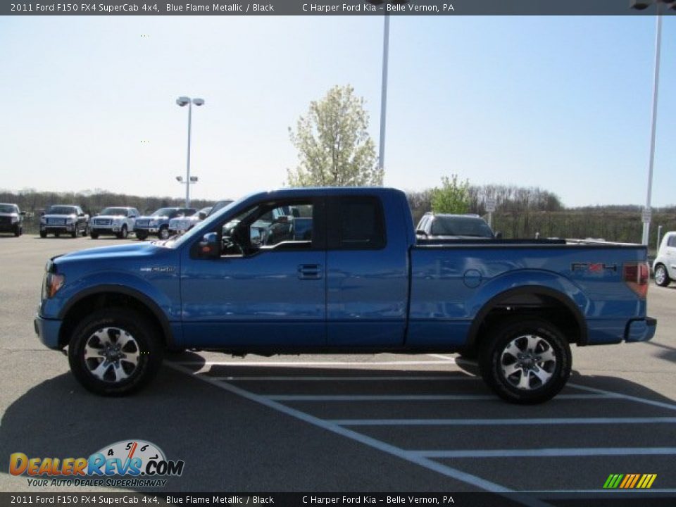 2011 Ford F150 FX4 SuperCab 4x4 Blue Flame Metallic / Black Photo #7