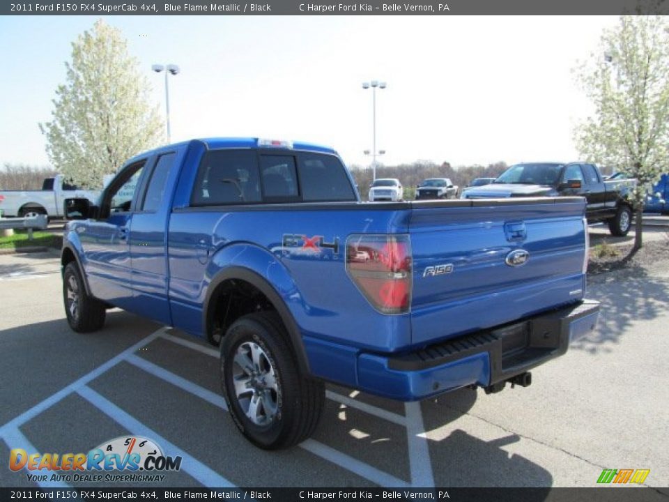 2011 Ford F150 FX4 SuperCab 4x4 Blue Flame Metallic / Black Photo #9