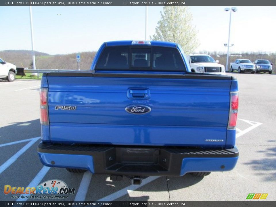 2011 Ford F150 FX4 SuperCab 4x4 Blue Flame Metallic / Black Photo #10