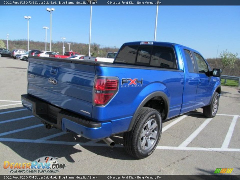 2011 Ford F150 FX4 SuperCab 4x4 Blue Flame Metallic / Black Photo #11