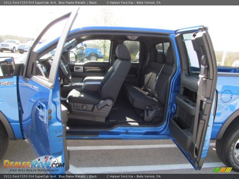 2011 Ford F150 FX4 SuperCab 4x4 Blue Flame Metallic / Black Photo #16