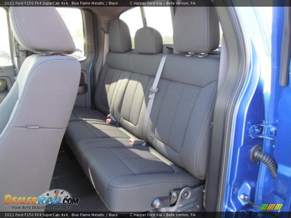 Rear Seat of 2011 Ford F150 FX4 SuperCab 4x4 Photo #17