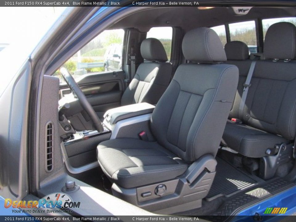 Black Interior - 2011 Ford F150 FX4 SuperCab 4x4 Photo #18