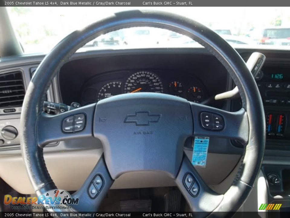 2005 Chevrolet Tahoe LS 4x4 Dark Blue Metallic / Gray/Dark Charcoal Photo #3