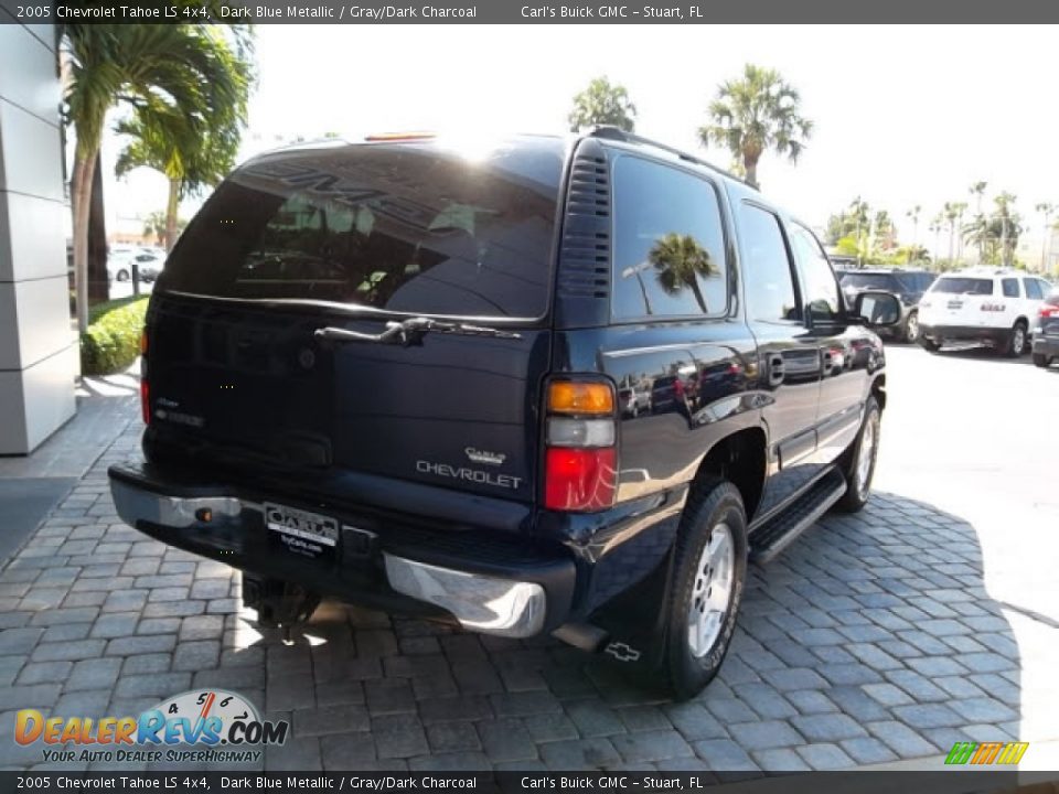 2005 Chevrolet Tahoe LS 4x4 Dark Blue Metallic / Gray/Dark Charcoal Photo #12