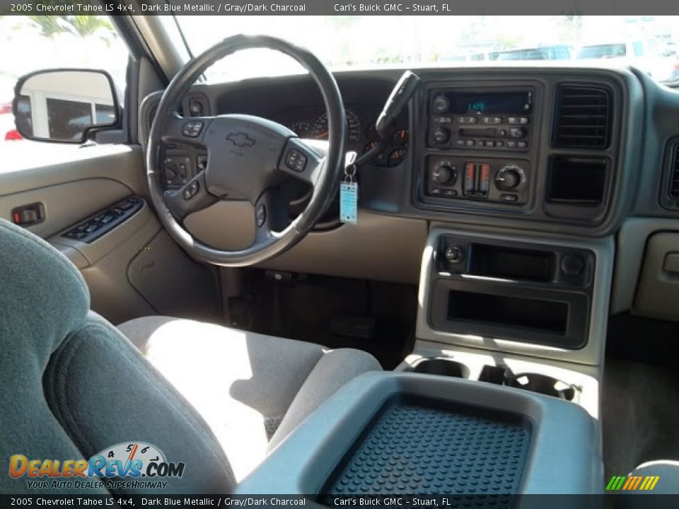 2005 Chevrolet Tahoe LS 4x4 Dark Blue Metallic / Gray/Dark Charcoal Photo #14