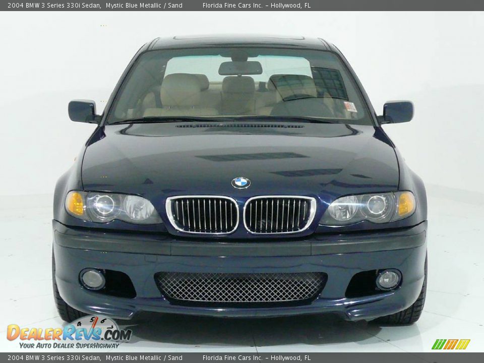2004 BMW 3 Series 330i Sedan Mystic Blue Metallic / Sand Photo #5