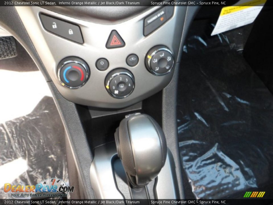 2012 Chevrolet Sonic LT Sedan Inferno Orange Metallic / Jet Black/Dark Titanium Photo #15