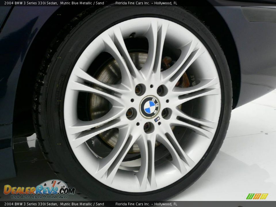 2004 BMW 3 Series 330i Sedan Mystic Blue Metallic / Sand Photo #9