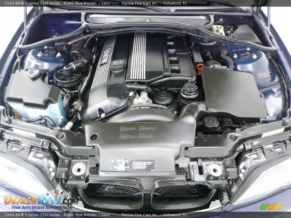 2004 BMW 3 Series 330i Sedan Mystic Blue Metallic / Sand Photo #10