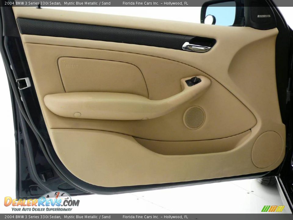 2004 BMW 3 Series 330i Sedan Mystic Blue Metallic / Sand Photo #11