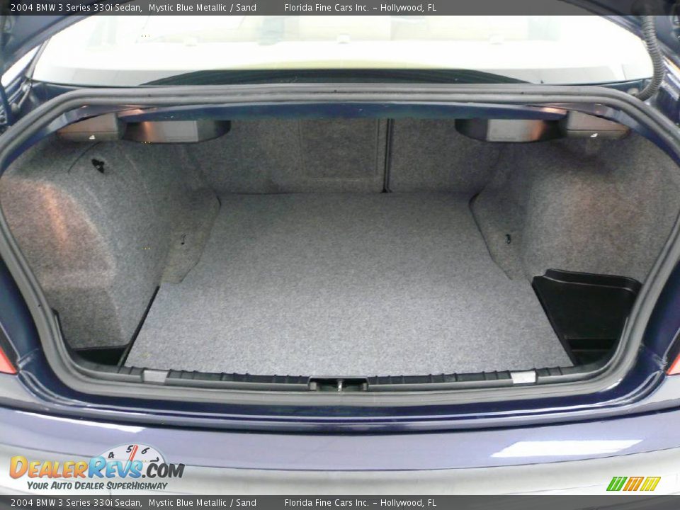 2004 BMW 3 Series 330i Sedan Mystic Blue Metallic / Sand Photo #12