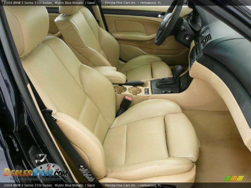 2004 BMW 3 Series 330i Sedan Mystic Blue Metallic / Sand Photo #14