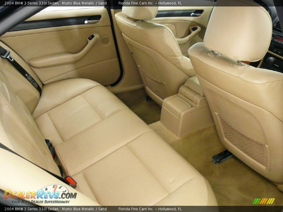 2004 BMW 3 Series 330i Sedan Mystic Blue Metallic / Sand Photo #15