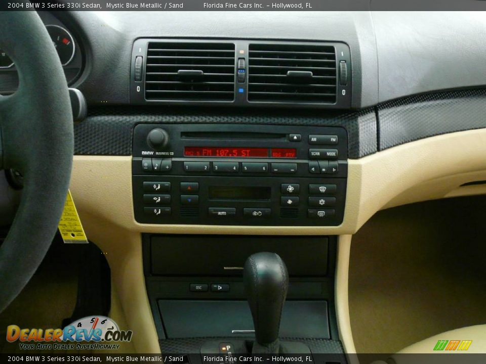 2004 BMW 3 Series 330i Sedan Mystic Blue Metallic / Sand Photo #18