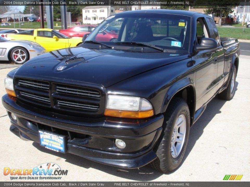 2004 Dodge Dakota Stampede Club Cab Black / Dark Slate Gray Photo #1
