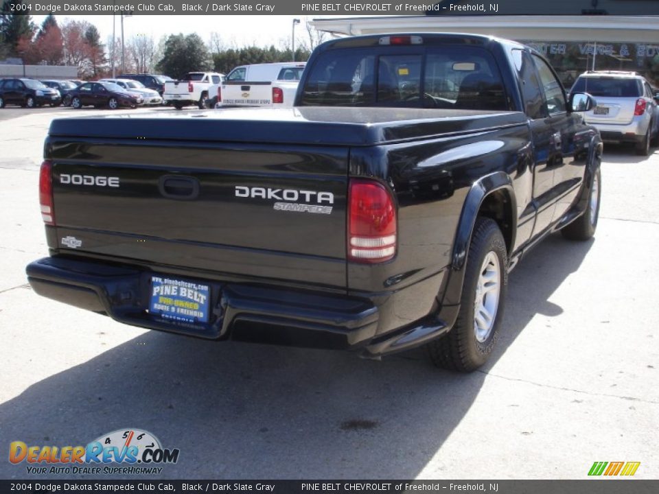 2004 Dodge Dakota Stampede Club Cab Black / Dark Slate Gray Photo #4