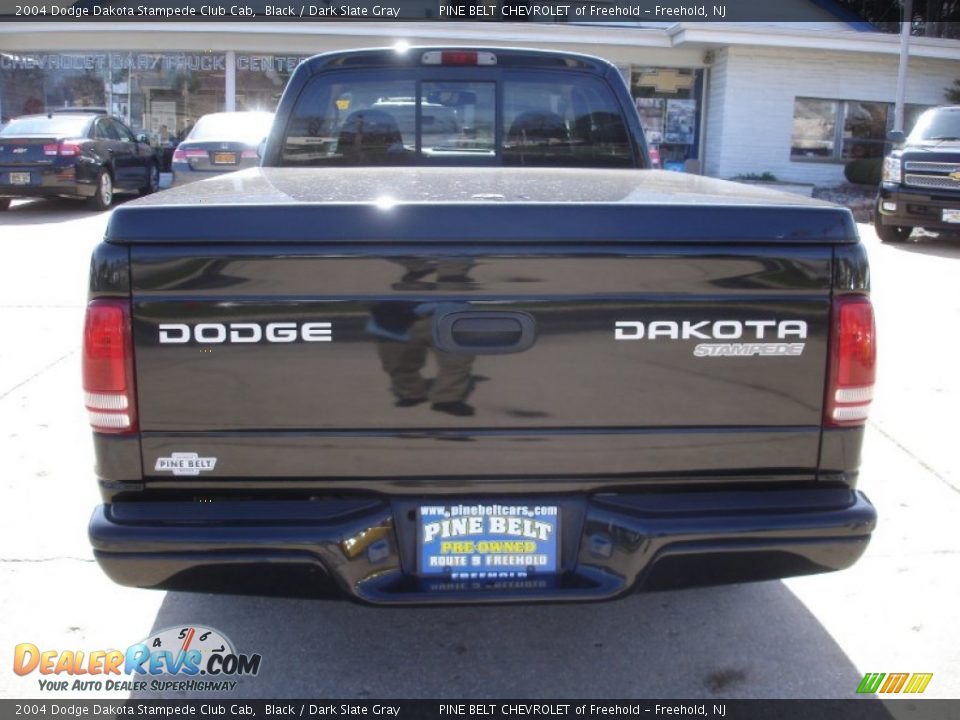 2004 Dodge Dakota Stampede Club Cab Black / Dark Slate Gray Photo #5